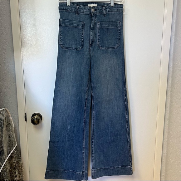H&M High Waisted / Flare Bottom Jeans - Picture 14 of 15
